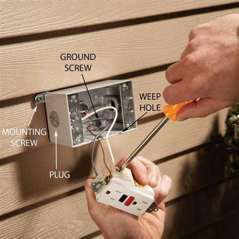 can i screw metal outlet box directly to study|screwed into electrical box.